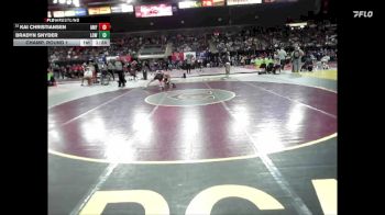 132 lbs Champ. Round 1 - Kai Christiansen, American Falls vs Bradyn Snyder, Lowry