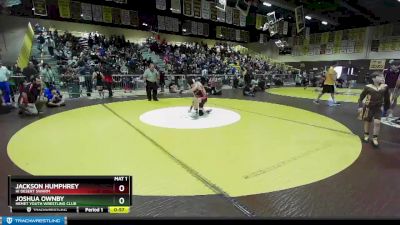 102 lbs Quarterfinal - Jackson Humphrey, Hi Desert Swarm vs Joshua Ownby, Hemet Youth Wrestling Club