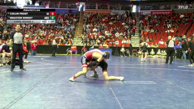 3A-138 lbs Cons. Round 4 - Braxton Winkey, Ames vs Collin Frost, Davenport Central