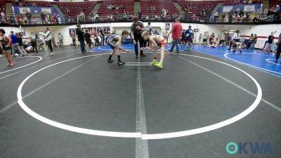 80 lbs Quarterfinal - Kale Elledge, F-5 Grappling vs Stetson Fry, Blue Devil Wrestling