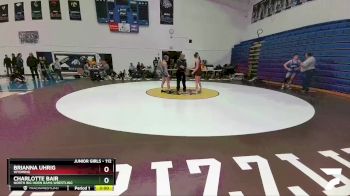 112 lbs 2nd Place Match - Brianna Uhrig, Wyoming vs Charlotte Bair, North Big Horn Rams Wrestling