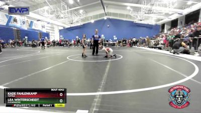 58 lbs Cons. Round 3 - Kade Fahlenkamp, Tuttle vs Lea Winterscheidt, Clearwater