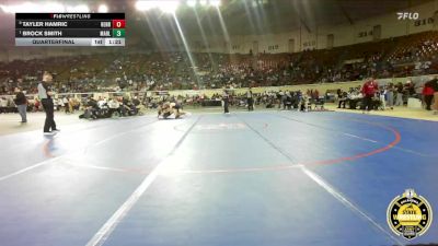 B3A-190 lbs Quarterfinal - Brock Smith, Marlow vs Tayler Hamric, Henryetta