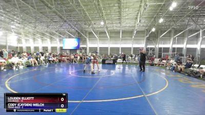 120 lbs Placement Matches (8 Team) - Louden Elliott, Colorado vs Cody (Cayden) Welch, Texas Gold