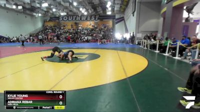 120 Girls Cons. Round 1 - Adriana Rebar, Mira Mesa vs Kylie Young, Valley Center