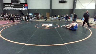 Junior Boys FS - 175 lbs Cons. Round 5 - Gunnar Neal, CA vs Hunter Leth, WA