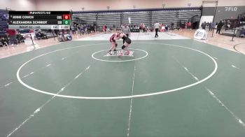 145 lbs Champ. Round 1 - Josie Couch, Chilhowie vs Alexandra Schmidt, Stafford Senior High