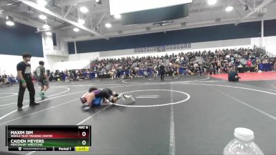 126 lbs Champ. Round 3 - Maxim Sim, World Team Training Center vs Caiden Meyers, Mercenary Wrestling