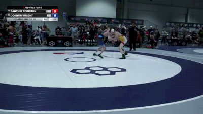52 kg Champ. Rd Of 32 - Sanchir Edington, Bishop McCort High School Wrestling vs Connor Wright, Askeo International Mat Club