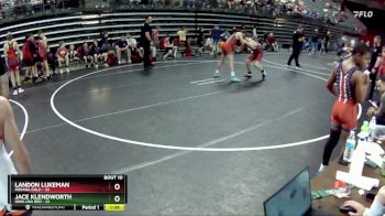 130 lbs Finals (8 Team) - Jace Klendworth, Iowa USA Red vs Landon Lukeman, Indiana Gold
