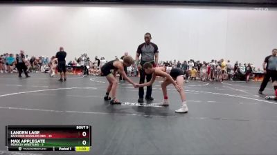 115 lbs Round 2 (10 Team) - Max Applegate, Pedraza Wrestling vs Landen Lage, Backyard Brawlers Red