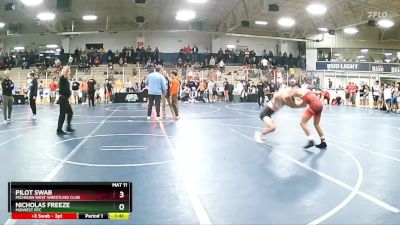 105 lbs Champ. Round 1 - Nicholas Freeze, Midwest RTC vs Pilot Swab, Michigan West Wrestling Club