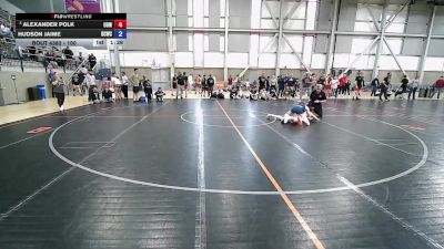 100 lbs Cons. Round 3 - Alexander Polk, UP Outlaw WC vs Hudson Jaime, Big Cat Wrestling Club