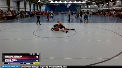 124 lbs Quarterfinal - Brianna Derouin, Wisconsin Stevens Point vs Sandie Pfeil, Augustana (IL)