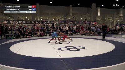 57 kg Cons. Semis - Henry Aslikyan, Cliff Keen Wrestling Club vs Antonio Mills, Roundtree Wrestling Academy