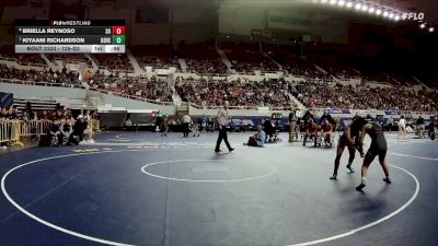 126-D2 5th Place Match - Kiyaani Richardson, Desert Sunrise High School vs Briella Reynoso, Somerton High School