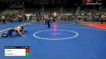125 lbs Consolation - Jaydon Casey, Checotah Matcats vs Matthew Snyder, Prodigy WC