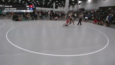 155 lbs Champ. Rd Of 32 - Layna DeMoss, Immortal Athletics WC vs Paige Jox, South Hills Wrestling Academy
