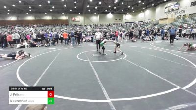 70 lbs Consi Of 16 #2 - Jagger Caspian Felix, Delta Wrestling Club vs Gabriel Greenfield, Mountain Man WC