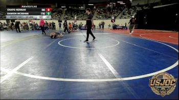 52 lbs Consi Of 8 #2 - Chaps Herman, Bartlesville Wrestling Club vs Damion McGehee, Team Tulsa Wrestling Club