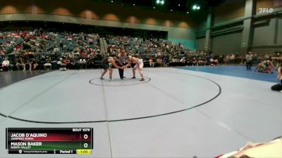 190 lbs Cons. Round 3 - Mason Baker, North Valley vs Jacob D`Aquino, Junipero Serra