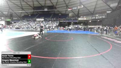 63 lbs Champ. Rd Of 16 - Daniel Torres, Mat Demon Wrestling Club vs Gregory Mauerman, Gig Harbor Grizzlies Wrestling Club