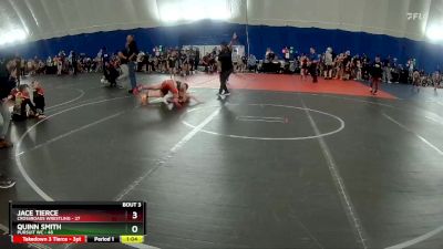 100 lbs Round 3 (3 Team) - Quinn Smith, Pursuit WC vs Jace Tierce, Crossroads Wrestling