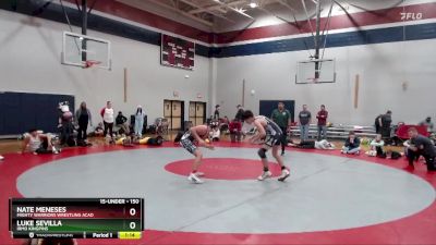 150 lbs Round 4 - Nate Meneses, Mighty Warriors Wrestling Acad vs Luke Sevilla, Irmo KingPins