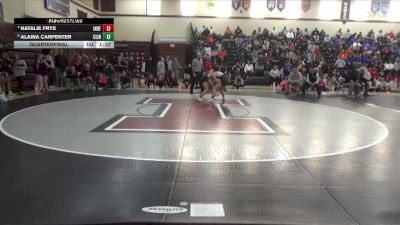 125 lbs Quarterfinal - Alaina Carpenter, Clinton vs Natalie Frye, Independence