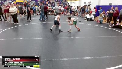 62 lbs Cons. Semi - Brayden Beshures, West Wateree Wrestling Club vs Easton Glazier, Dixie Hornets