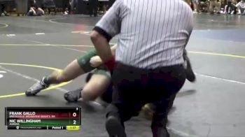 150 lbs Round 2 - NIC WILLINGHAM, Aurora vs Frank Gallo, Brecksville-Broadview Heights, OH