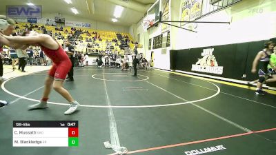 126-A lbs Quarterfinal - Cole Mussatti, Grove vs Mason Blackledge, Rogers Jr High