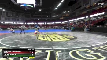 113 lbs Quarterfinal - Jackson Beck, Meridian vs Vincent Contreras, Nampa