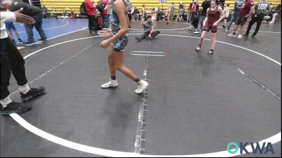 80 lbs Rr Rnd 2 - Ruby Chill, Perry Wrestling Academy vs ZaNique Miller, Cowboy Wrestling Club