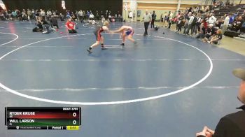 126 lbs Cons. Round 4 - Ryder Kruse, NE vs Will Larson, IA