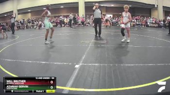 96 lbs Quarterfinal - Will Bruther, Olympus Wrestling vs Azariah Gervin, Unattached