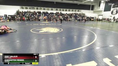 115 lbs Quarterfinal - Kherington Mendes, Mayfair vs Zoey Vallejo, Northview