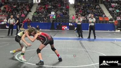 80 lbs Cons. Semi - Olivia Worden, Paola vs Emery Hughes, Ottawa Mat Masters