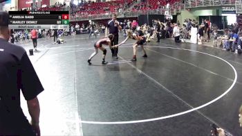 89 lbs Cons. Semi - Amelia Sadd, 2TG (Girls) vs Marley DeMilt, Pioneer Wrestling Club
