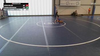 75 lbs Rr Rnd 3 - Aiden Miller, Mat Warriors PWC vs Caiden Whitmore, 84 Athletes