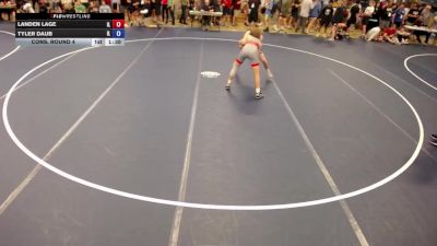 132 lbs Cons. Round 4 - Landen Lage, IL vs Tyler Daub, IL
