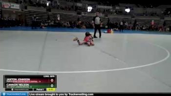 60 lbs Semis & 1st Wrestleback (8 Team) - Jaxton Johnson, Maple River/United South Central vs Cannon Nelson, NLS (New London/Spicer)