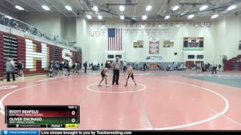 85 lbs Cons. Round 4 - Oliver Encinaso, West Middle School vs Ryott Rehfeld, East Valley Middle School
