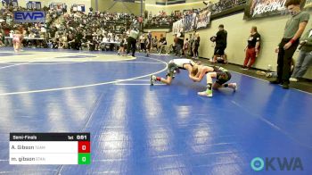 55 lbs Semifinal - Axel Gibson, Team Guthrie Wrestling vs Myles Gibson, Standfast OKC