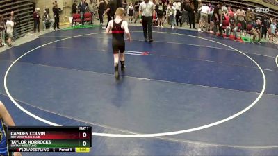 82 lbs Cons. Round 2 - Camden Colvin, Roy Wrestling Club vs Taylor Horrocks, Uintah Wrestling