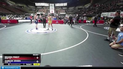 145 lbs Round 1 (16 Team) - Braden Priest, KCWA vs Darrain Jensen, NAWA