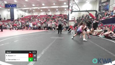 65 lbs Rr Rnd 3 - Kimber Byson, Sisters On The Mat Pink vs Jaycee Cervantes, Oklahoma Mafia