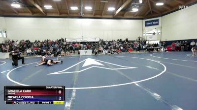 110 lbs Quarterfinal - Graciela Caro, Skyline vs Micaela Correa, Menlo College