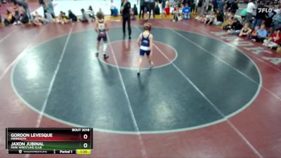 106 lbs Round 1 - Jaxon Jubinal, Park Wrestling Club vs Gordon Levesque, Minnesota