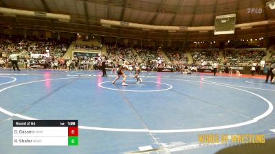 67 lbs Round Of 64 - Dawson Gassen, Harrisburg vs Ryker Shafer, Big Game Wrestling Club